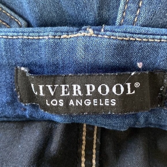 Liverpool High-Rise Skinny Pull On Distressed Jeans Stretchy Denim - Picture 10 of 15